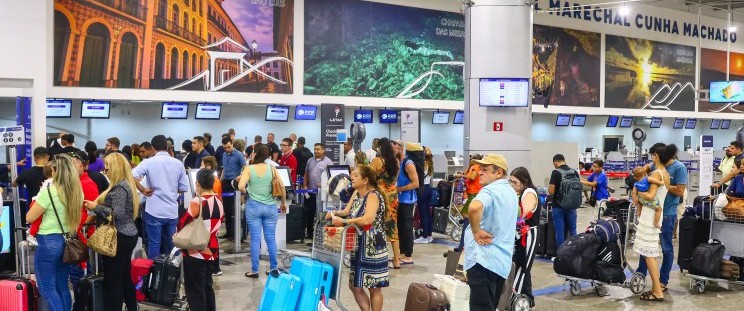 Movimento nos aeroportos do Maranhão cresce 6,5% e supera 252 mil passageiros em julho