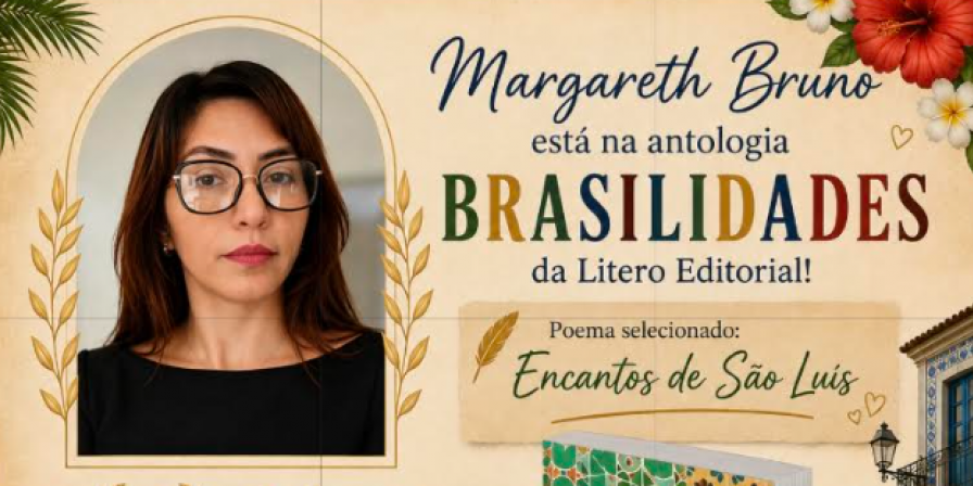 Escritora maranhense celebra premiação em antologia nacional com poema sobre a capital