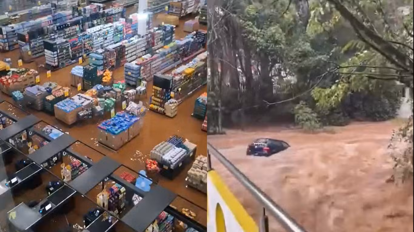 Sobe o número de cidades em emergência por causa da chuva em SC